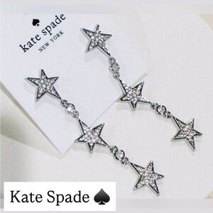 Kate Spade Silver Star Drop Earrings